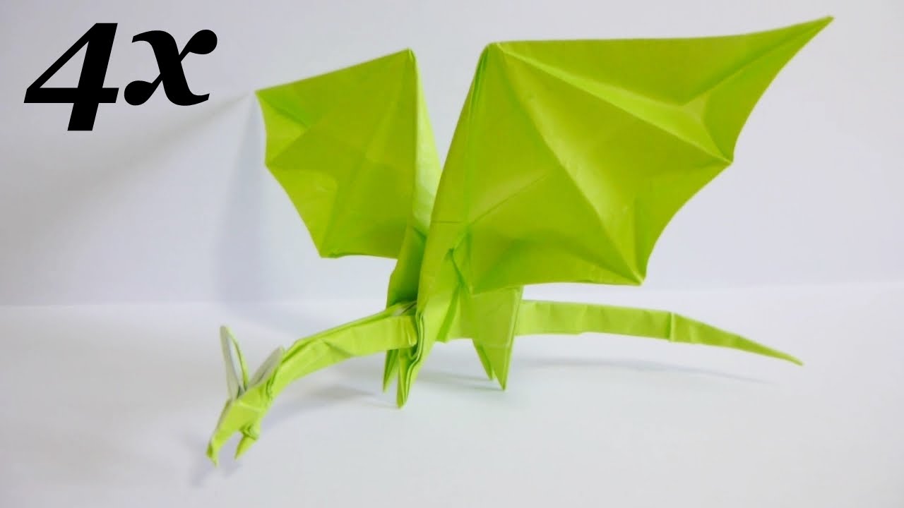 Origami Simple Dragon 折り紙 折り方 シンプルなドラゴン Time Lapse タイムラプス Youtube