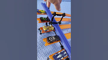 Who will win this Hot Wheels 5-Lane Race made With TrackJack?  #hotwheels #Shorts