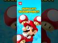 Does Mario Actually Eat Mushrooms? #mario #nintendo #gaming #shorts