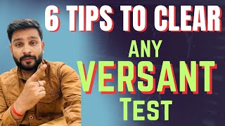 Famous 6 Tips to clear any VERSANT TEST easily | Must watch if you are failing to clear versant test. Profile