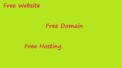 Using Free Domain and Hosting and making a free dot.tk website