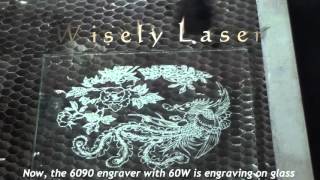 Glasscrystal Laser Engraving, 60W Laser Engraving Machine
