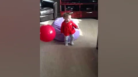 Justine with her new toys!