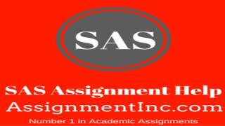 SAS Assignment Help