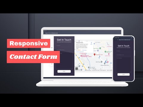 How To Create Contact Form In HTML And CSS | Responsive Contact Us With Google Maps