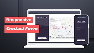 How To Create Contact Form In HTML And CSS | Responsive Contact Us With Google Maps