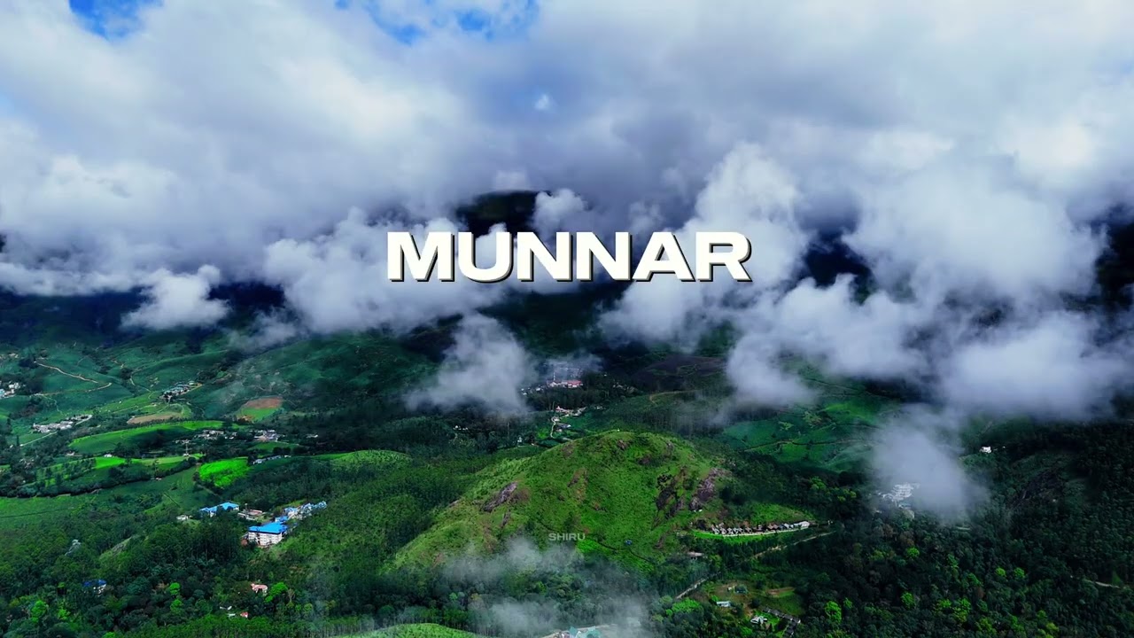 Munnar from the Skies 🌿☁️ | Drone View of Kerala’s Hill Paradise | 4k