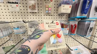 MESSY! ASMR Shelf Organizing at Dollar Tree - 📒✂️Craft/Office Supplies