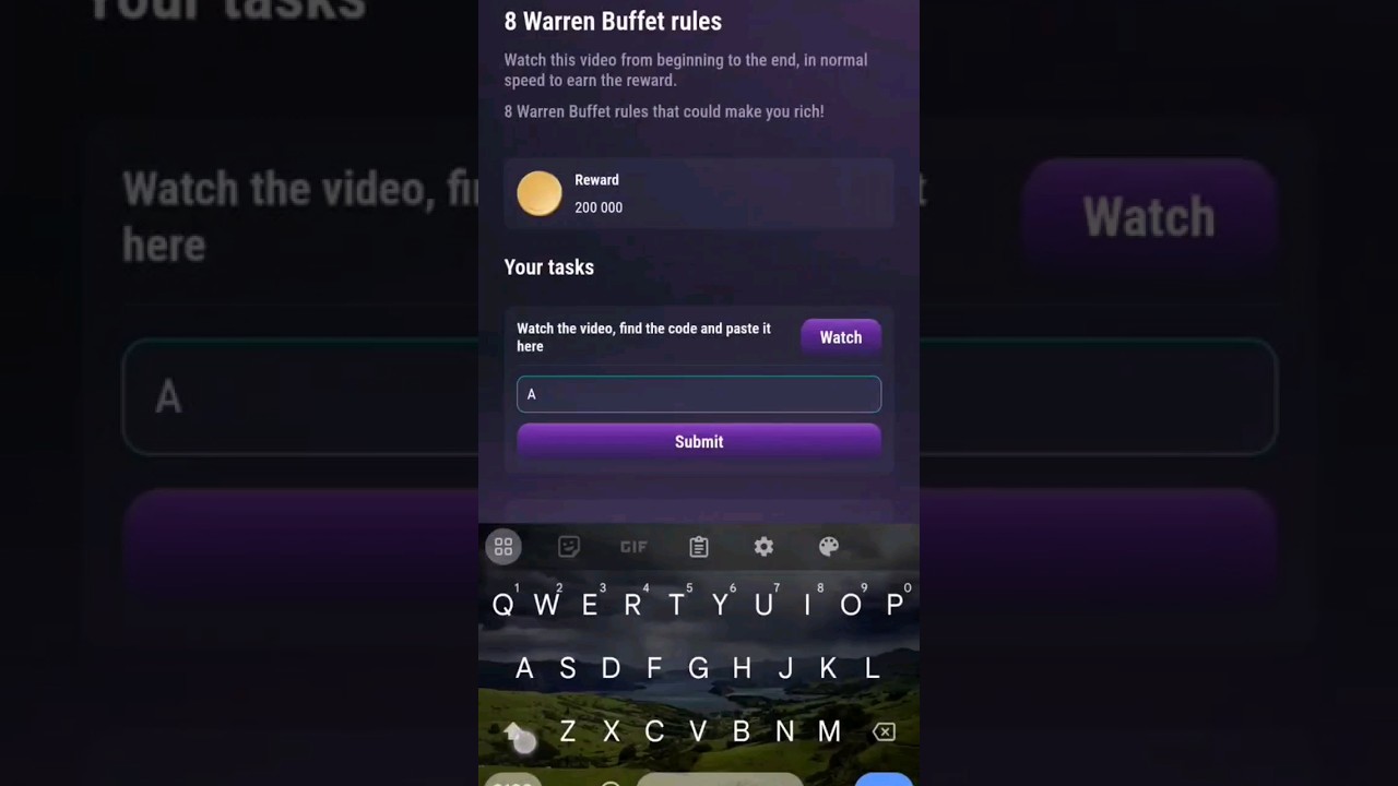 TapSwap daily code | 8 Warren Buffet Rules 1 July 2024 