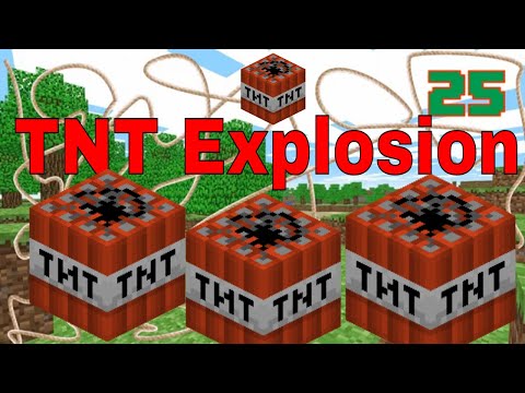 25 Second Timer Minecraft TNT Explosion #shorts #tnt  #explosion #minecraft