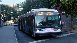 MTA NYCT Bus: 2011 Novabus LFSA #5827 on the M125 (with Codebreak from friendly driver!)