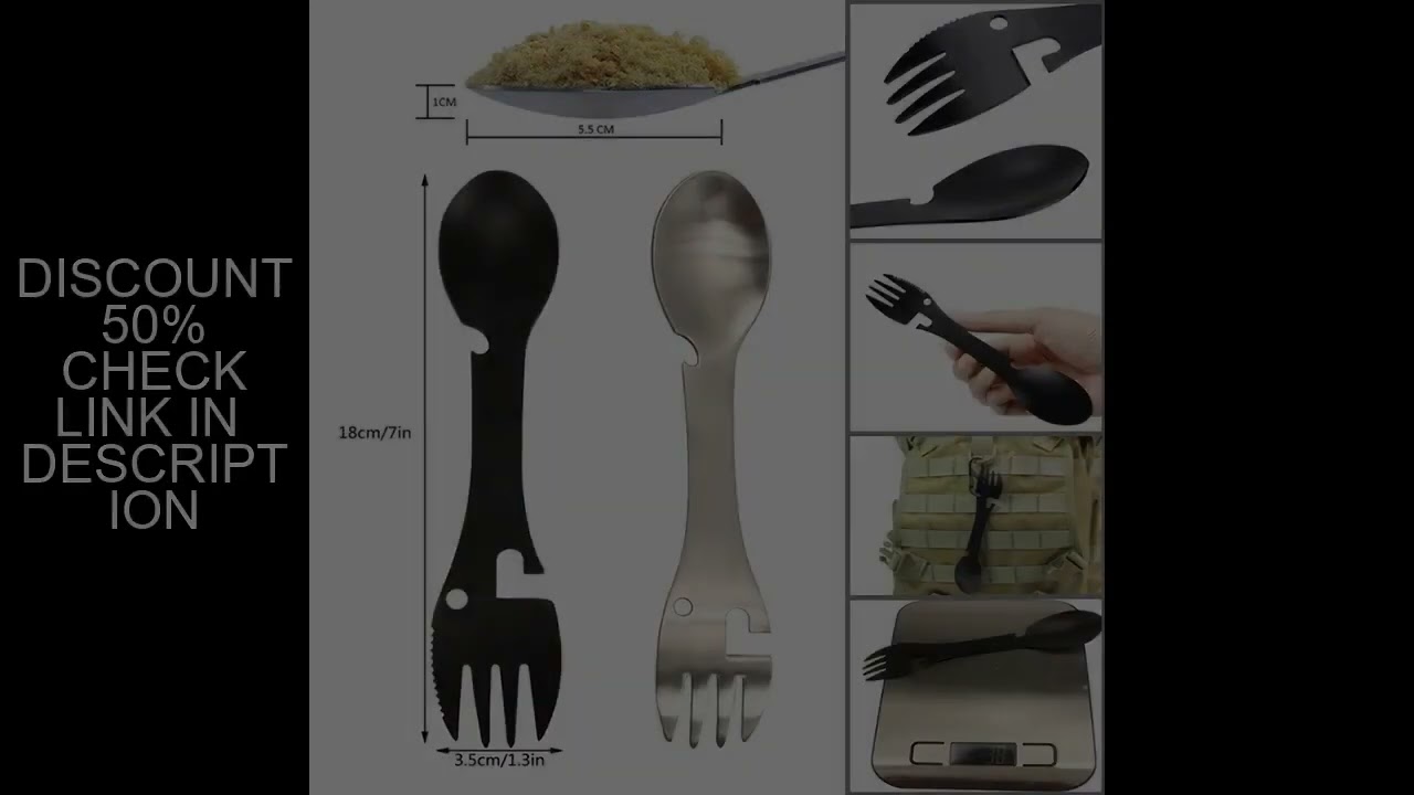 Bottle Opener 10 in 1 Multifunctional Outdoor Camping Survival Fork Spoon Kitchen Multifunctional W