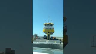 Taking the Port Bolivar Ferry into Galveston, TX (April 2022)