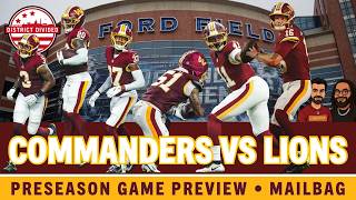 Washington Commanders @ Detroit Lions Preseason Game Preview | Should Jayden Daniels Play? screenshot 5