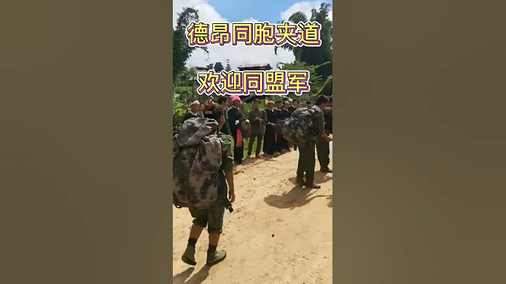 同盟軍路過德昂村時受到當地百姓夾道歡迎 - 天天要聞