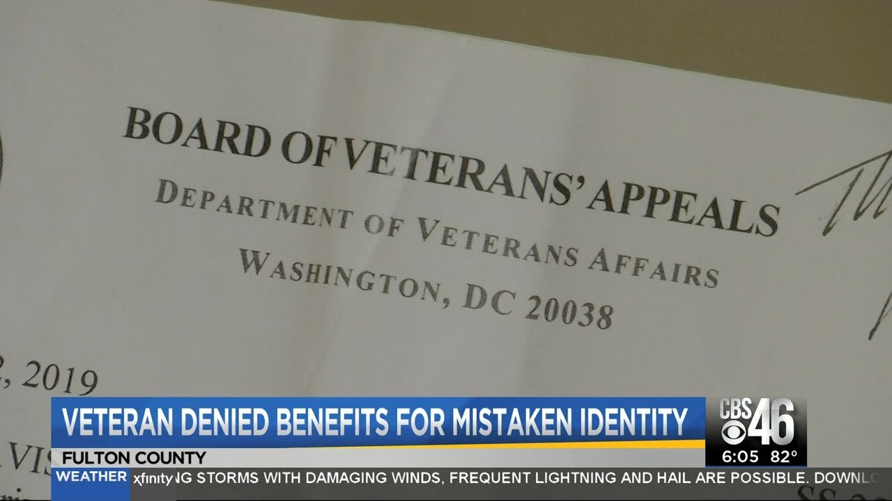 Veteran denied benefits due to mistaken identity