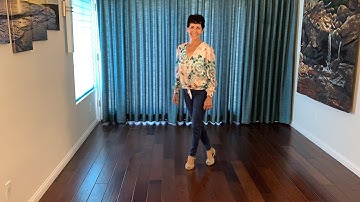 Let The Good Times Roll line dance demonstration and tutorial by Stephie