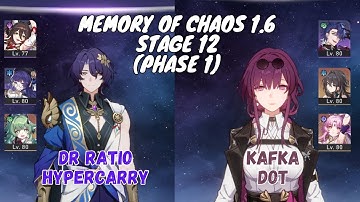 MOC 12 Patch [1.6 Phase 1] Dr Ratio E0 feat Kafka E1S1 (3 Stars) | Honkai Star Rail Indonesia