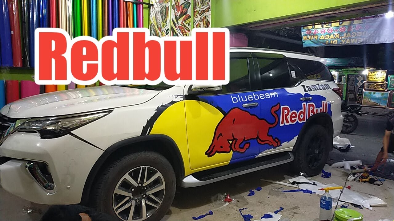 Modifikasi Toyota Fortuner Redbull Cutting Sticker YouTube