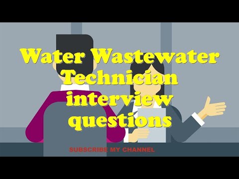 Water Wastewater Technician interview questions - YouTube