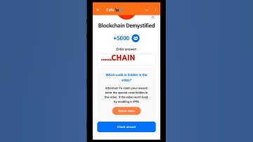 Blockchain Demystified Cats Video Code | Blockchain Demystified cats video code today