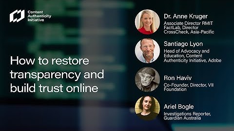 How to restore transparency and build trust online