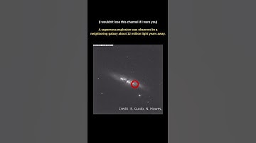 🌌 Supernova Explosion in Galaxy M82 | 12 Million Light Years Away#shorts