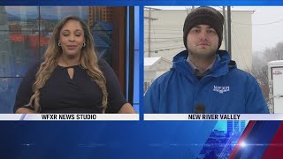 WFXR winter storm coverage from Vinton