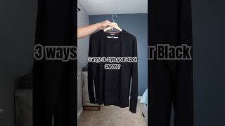 How to Style a Black Sweater this Fall - 3 ways #mensfashion #fallfashion