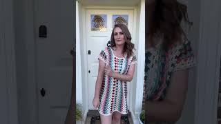Crochet a granny stitch dress like Taylor Swift! #crochet #crochetpattern