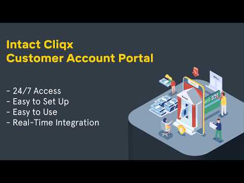 Intact Cliqx Customer Account Portal