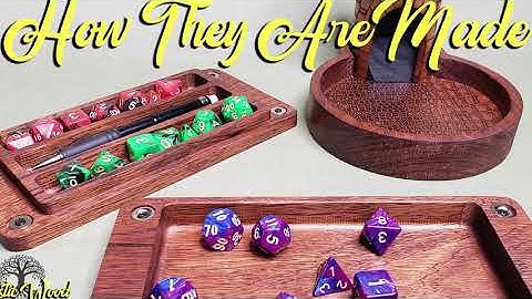 How We Make ROUND Dice Towers from solid wood