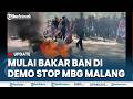 🔴DEMO STOP MBG DI KANTOR DPRD KOTA MALANG, Mahasiswa Mulai Bakar-bakar Ban