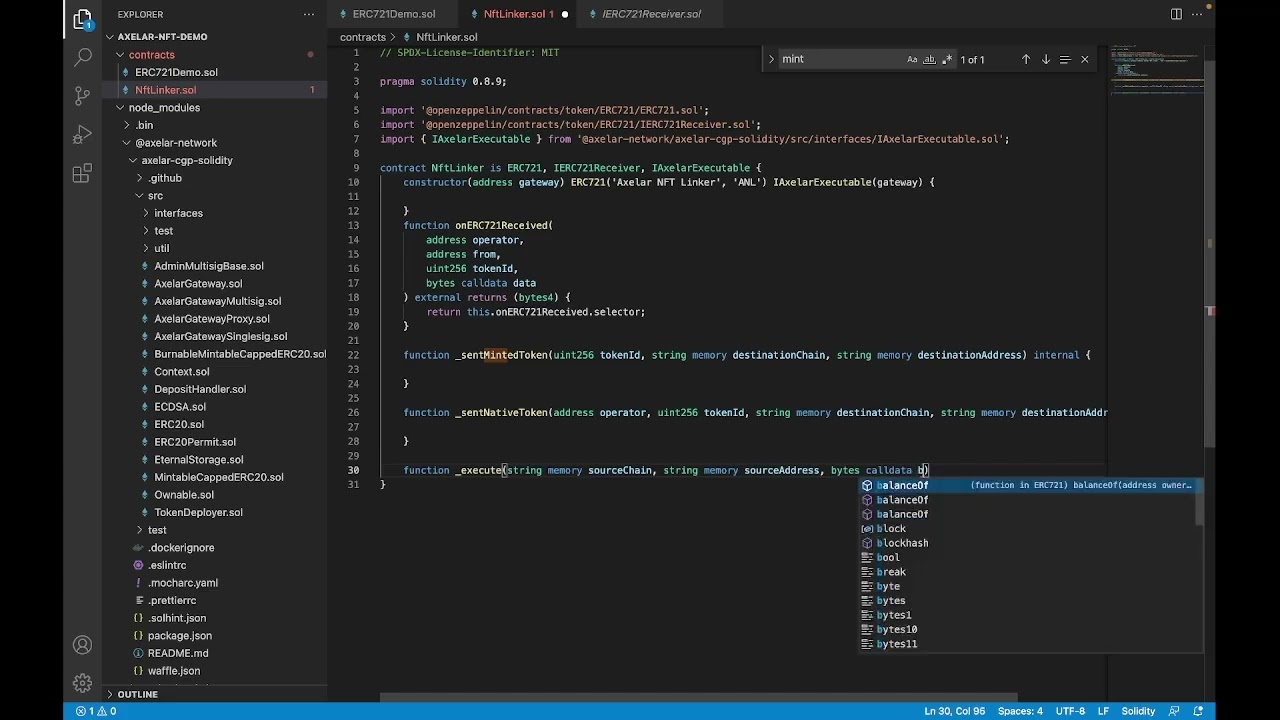 Axelar Tutorial - Building Cross-Chain NFT Example