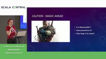 [Scala Central] - Anna Bladzich - Elsevier - Embrace the implicit