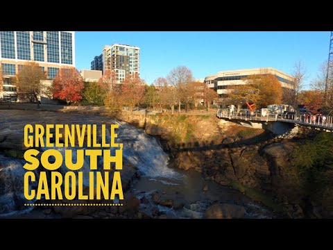 Видео: Гринвилл, Южная Каролина: пешеходная экскурсия по одному из самых красивых городов Америки