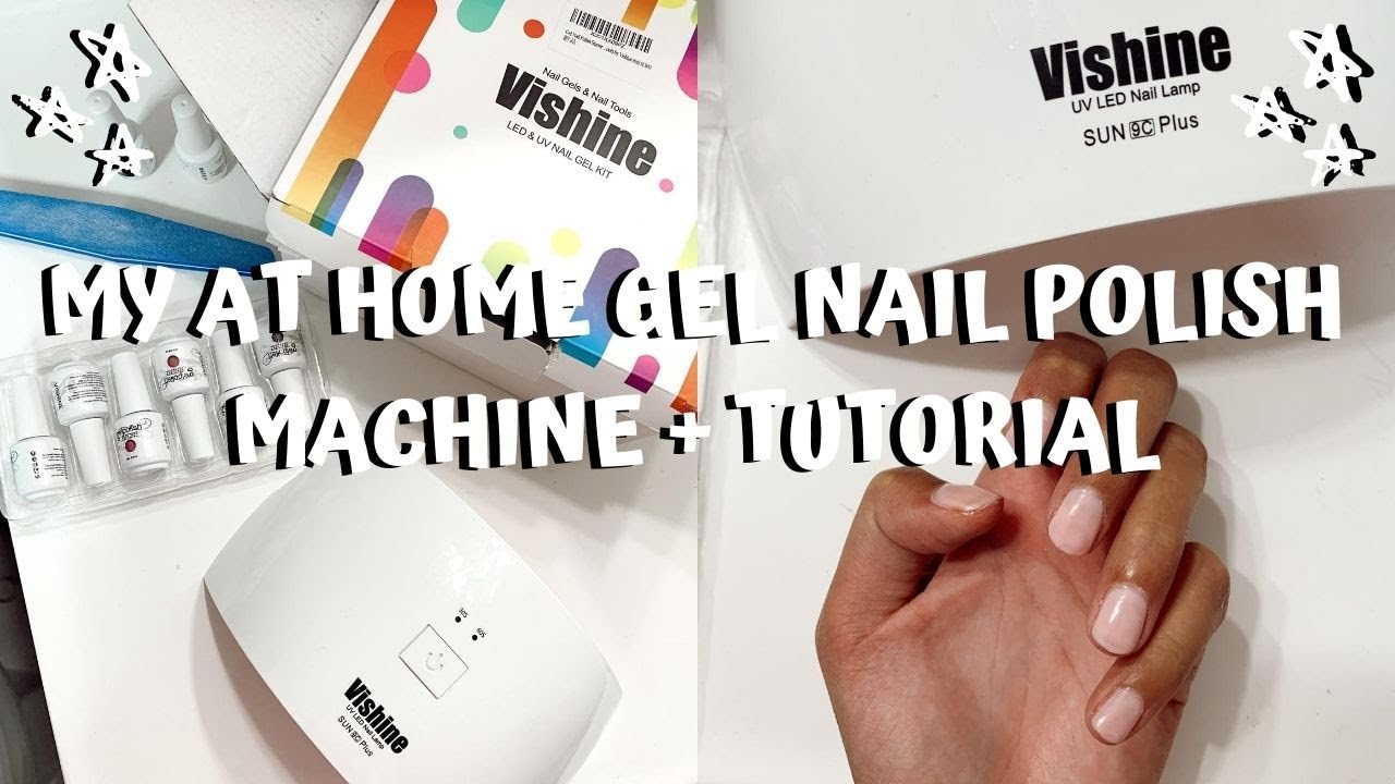 AT HOME GEL NAIL TUTORIAL + MACHINE YouTube
