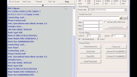 flash cpu spd Rx,Tx ScanScreen Stream