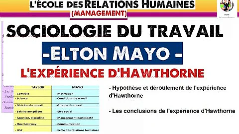 Quelles ont été les principales observations réalisées lors de l'expérience de Hawthorne conduite par Elton Mayo ?