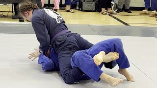 Women's Brazilian Jiu-jitsu: Abbie Steel Submission Win By Bow & Arrow   Choke Rogue Polar Pressure