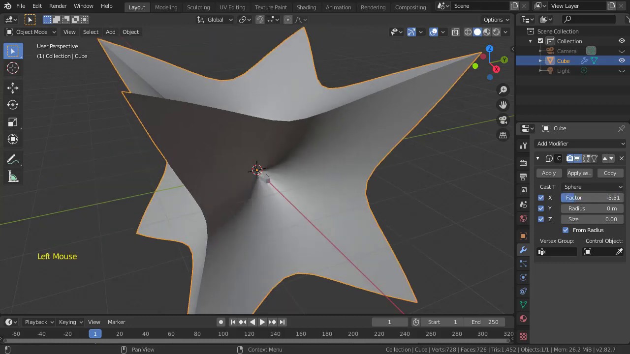 How to use Cast Modifier in Blender - YouTube