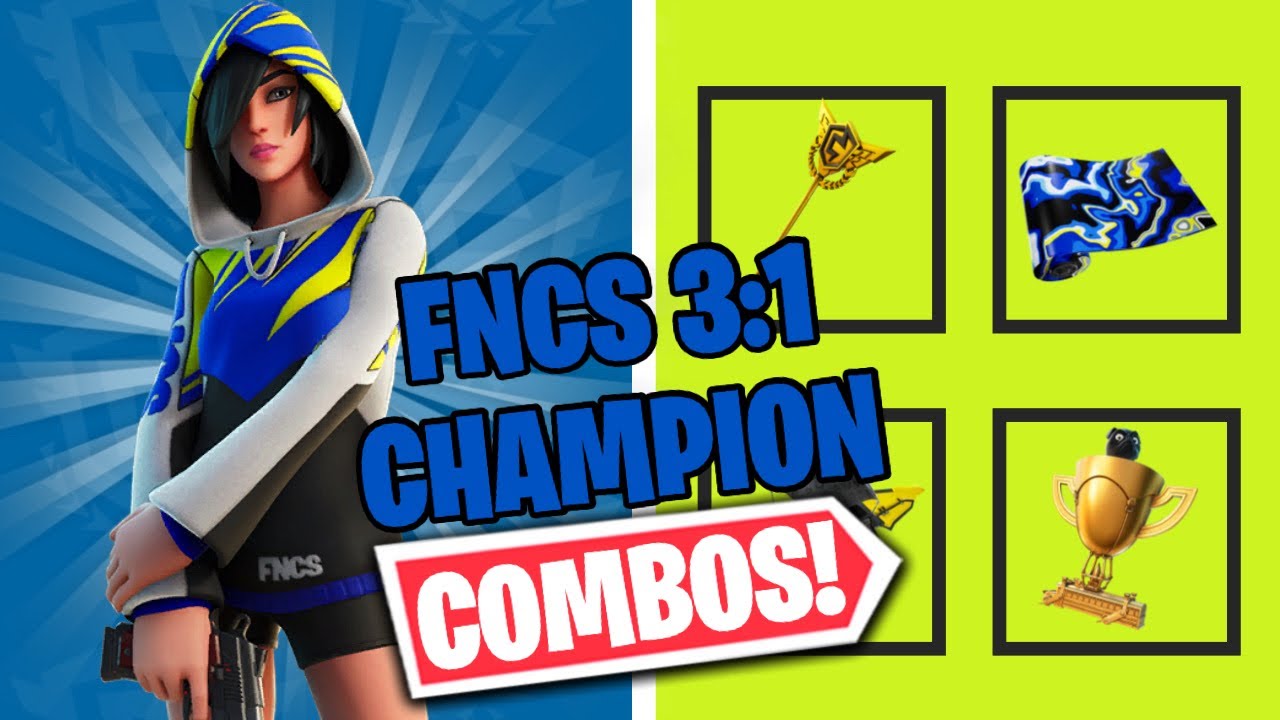 FNCS 3:1 CHAMPION COMBOS | FORTNITE SKIN REVIEW