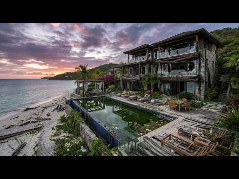 Abandoned Oceanfront Villa Restored Into a Luxury Tropical Paradise | AI Restoration Timelapse
