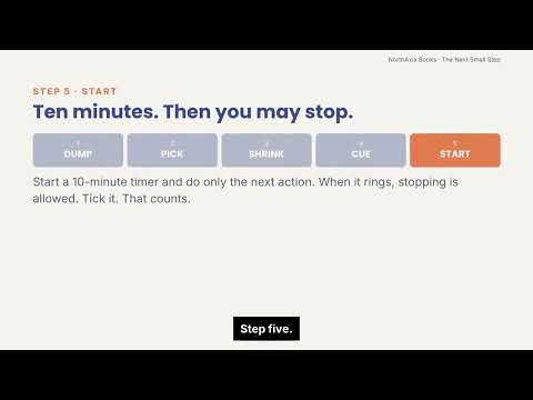 How to Start a Task You've Been Avoiding: The 5-Minute Next-Step Method