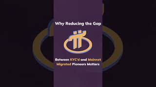 Why do we need to reduce the gap between the number of KYC d and Mainnet migrated Pioneers
