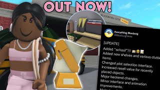 PASS THE SCHOOL TEST AND GET A TROPHY! NEW ITEMS & SCHOOL OUT NOW! | Bloxburg Update 0.10.5