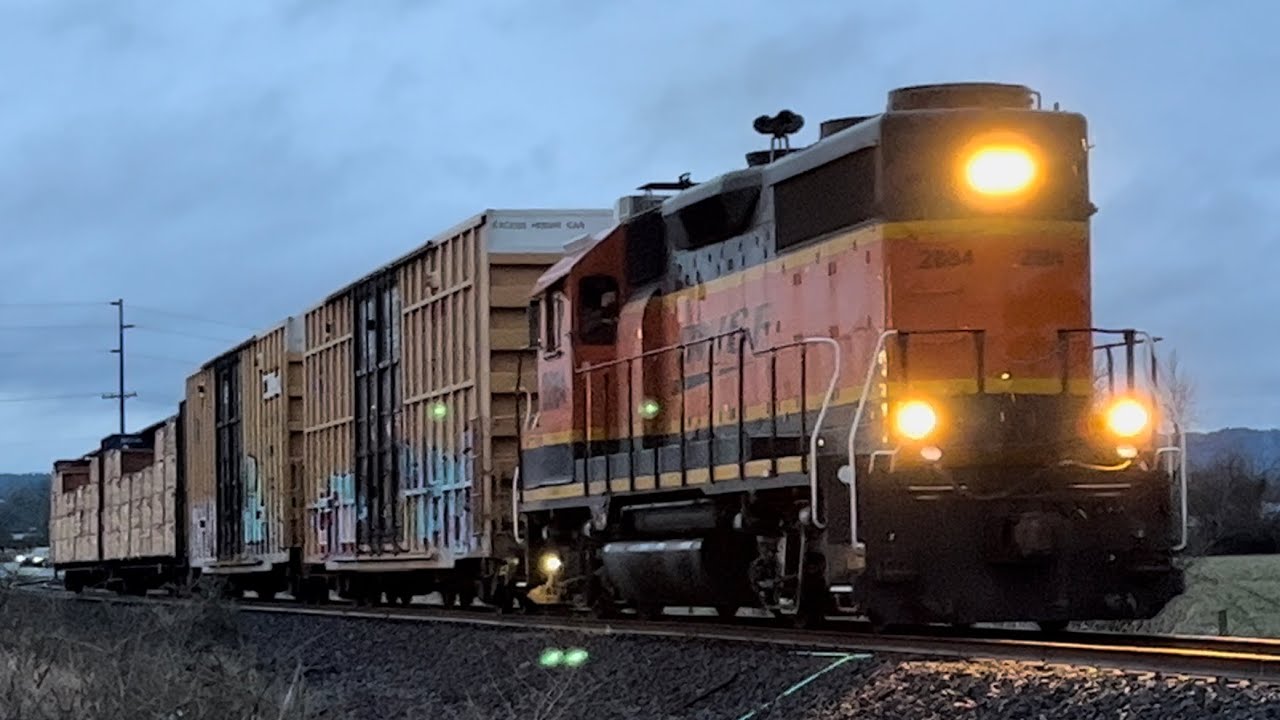 BNSF 2884 YCEW201 Chehalis Industrial Switcher, Chehalis Wa 01/13/2023