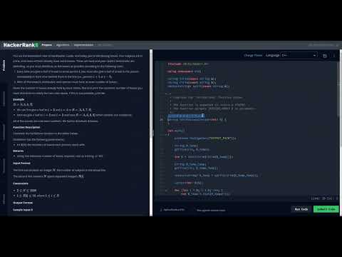 HackerRank : Fair Rations