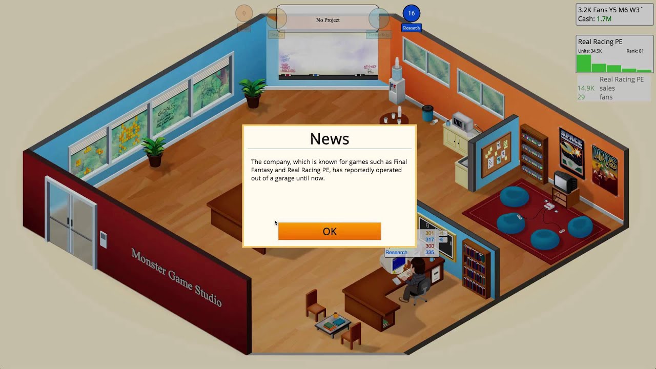 SirNessyUK Does Game Dev Tycoon - Ep2 - Our New Office