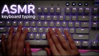 ⌨️ keyboard typing asmr ~ logitech mechanical keyboard, purple rgb, no talking screenshot 4